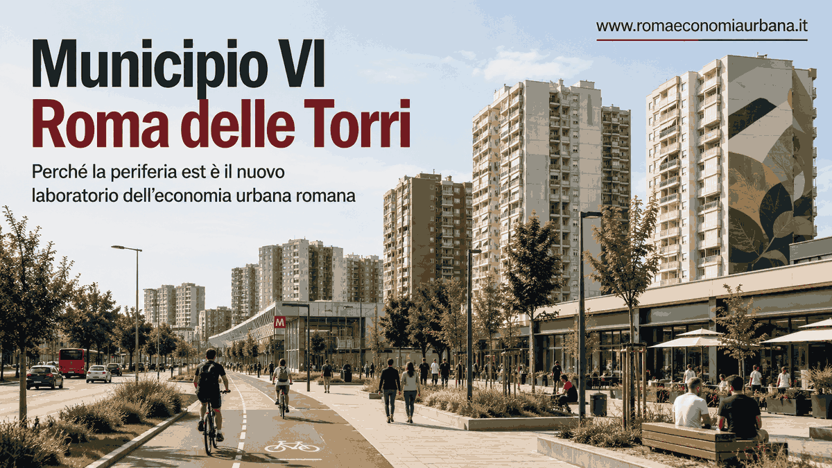 Municipio VI Roma delle Torri: perché la periferia est è il nuovo laboratorio dell’economia urbana romana