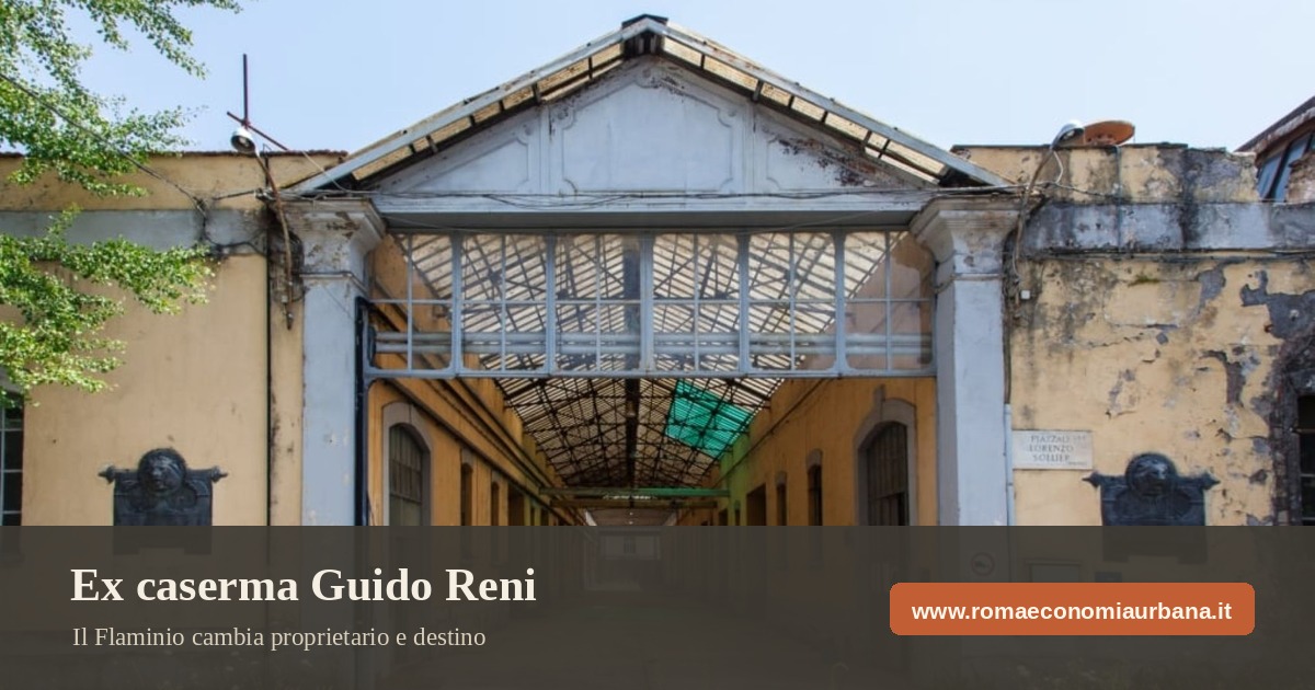 Ex caserma Guido Reni: dodici anni per una firma, cinque per un cantiere. Il Flaminio davanti al MAXXI cambia proprietario e destino